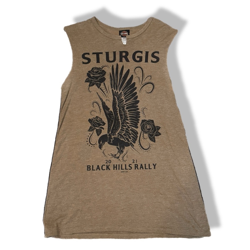 Harley Davidson Sturgis Sleeveless Top, Women’s Size Small (Free item included!)